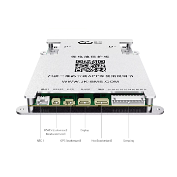 3S 4S - 8S 300A BMS for LiFePo4 med aktiv balansering, bluetooth og varme