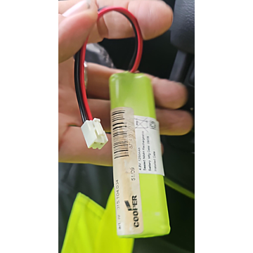 Batteri 4,8V 1250mAh NIMH HT for nødlys 015 104.004