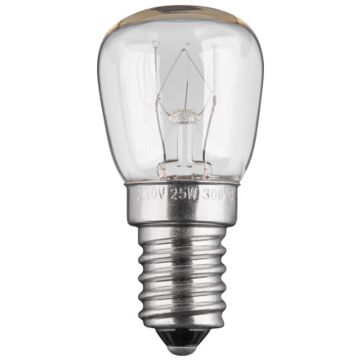 E14 pære for ovn og høy temperatur 25W 230V 2200K 26x56mm