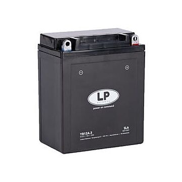 YB12AL-A YB12A-3 batteri til MC og ATV 12V 12Ah (135x81x162mm) AGM/GEL