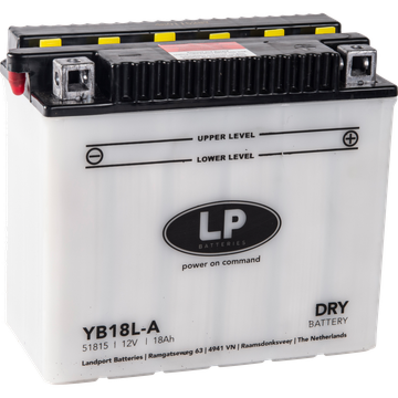 YB18L-A batteri til MC og ATV 12V 18Ah (182x90x164mm) u/syre