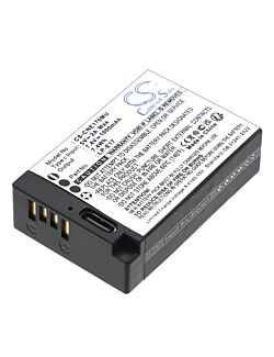 Replacement Battery for Canon LP-E17 with Type-C USB-C Input, Lithium-ion 1000mAh