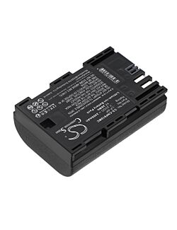 Replaces battery for Canon LP-6P, EOS R5 Mark II mirrorless camera, 2400mAh