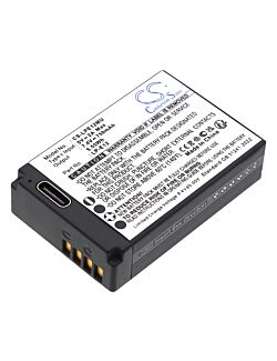 Replacement Battery for Canon LP-E17 with Type-C USB-C Input, Lithium-ion 750mAh