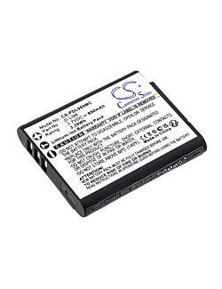Replaces battery for Pentax D-LI96, WG-1000, 890mAh