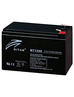 RITAR AGM Batteri 12V 9AH (151x65x94mm) F2