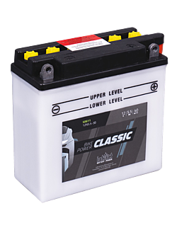 12N5,5-3B batteri til MC og ATV 12V 5,5Ah (138x61x131mm)