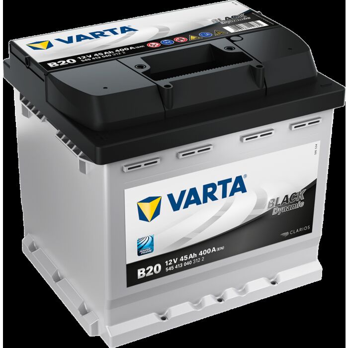 VARTA Black Dynamic Batteri 12V 45AH 400CCA (207x175x190/190mm) Polstilling 4 - Plusspol til venstre B20