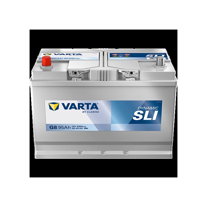 VARTA Startbatteri Blue Dynamic 12V 95AH 830CCA (306x173x200/225mm) Polstilling 4 - Plusspol til venstre G8