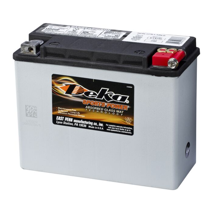 DEKA MC Batteri 12V 20AH 340CCA (206x91x163mm) Polstilling 5 - Plusspol til hÃƒÂ¸yre