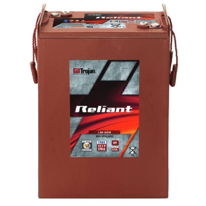TROJAN AGM Deep Cycle Traksjonsbatteri 6V 370AH (296x176x417mm) +diagonalt