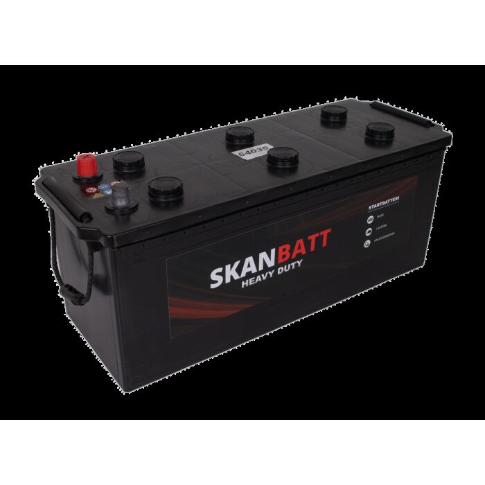 SKANBATT Heavy Duty 12V 140AH 800CCA (513x189x223mm) Polstilling 4 - Plusspol til venstre