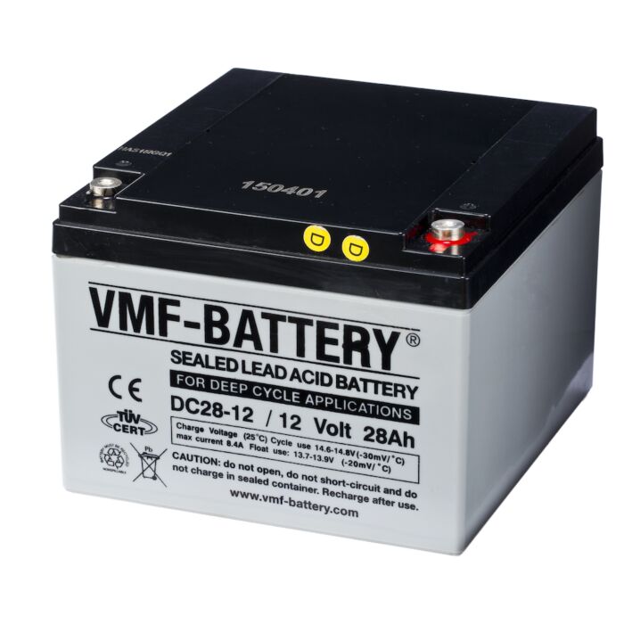 VMF AGM Batteri 12V 28AH (tilsvarer Ritar RT12280)
