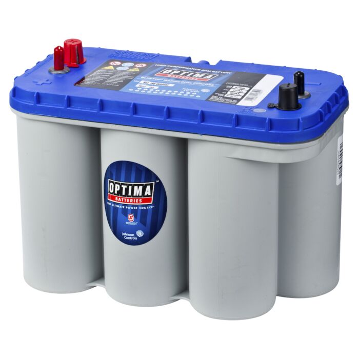 OPTIMA AGM Blue Top 12V 75AH 975CCA (325x165x238mm) Polstilling 4 - Plusspol til venstre 8052-188