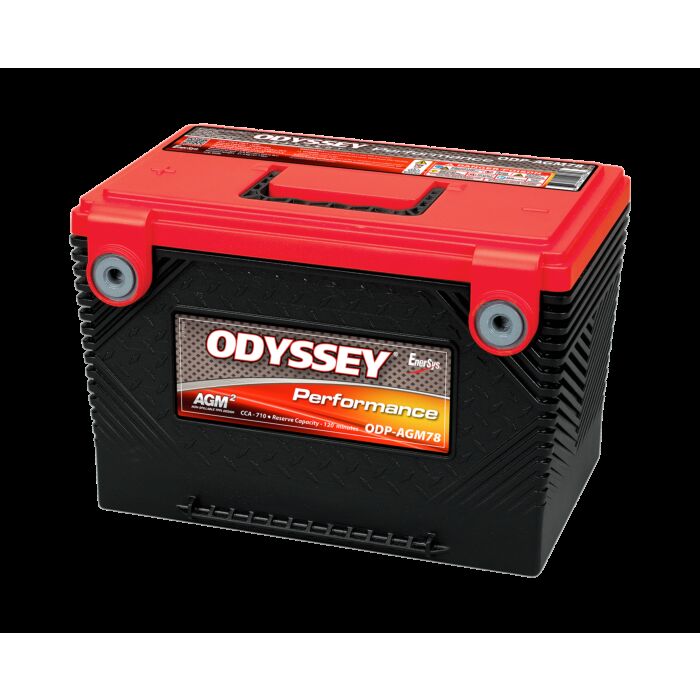 ODYSSEY ODP-AGM78 AGM Batteri 12V 61AH 792CCA (275x178x187mm) +sidepol venstre