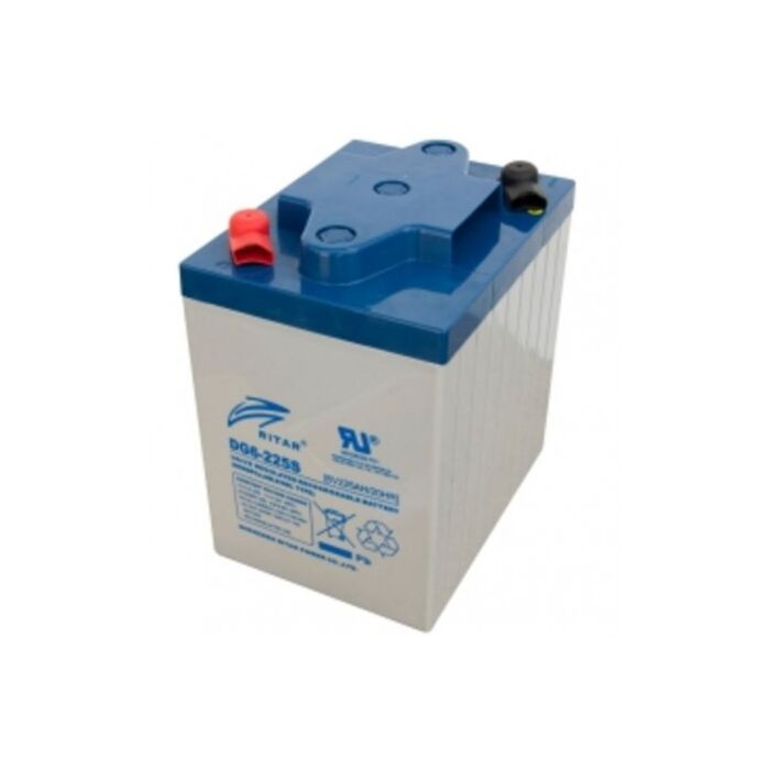 RITAR GEL Deep Cycle Batteri 6V 225AH (243x188x275mm) +diagonalt