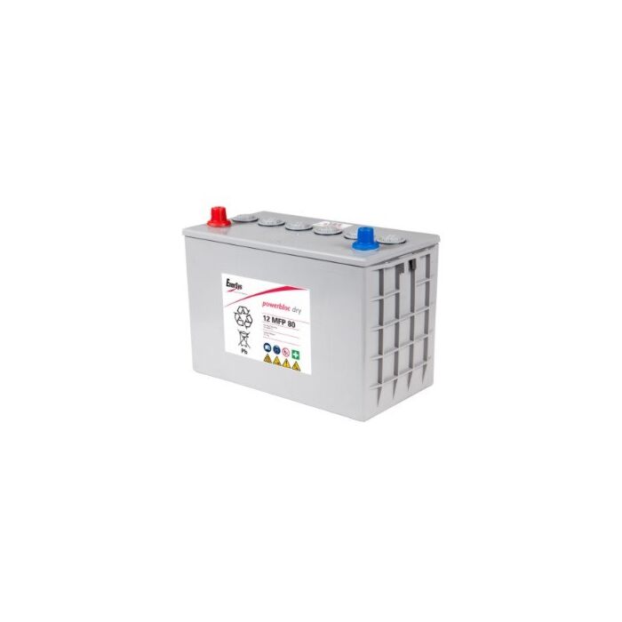 ENERSYS 12MFP80 (77) Powerblock GEL 12V 80AH (307x169x228mm)