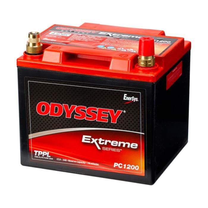 ODYSSEY PC1200 AGM Batteri 12V 42AH 540CCA (198x166x171mm) Polstilling 5 - Plusspol til hÃƒÂ¸yre