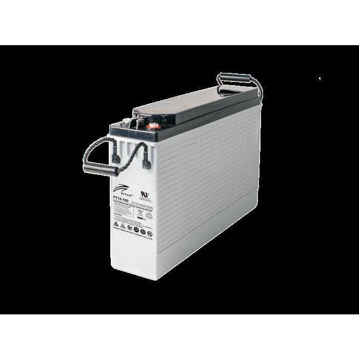RITAR AGM Batteri 12V 100AH - Frontterminaler