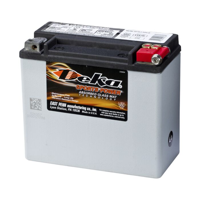 DEKA MC Batteri 12V 17,5AH 310CCA (176x87x155mm) Polstilling 5 - Plusspol til hÃƒÂ¸yre