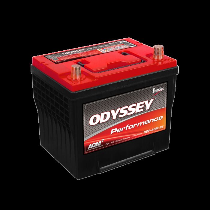 ODYSSEY ODP-AGM25 AGM Batteri 12V 59AH 675CCA (240x172x217mm) +ventre