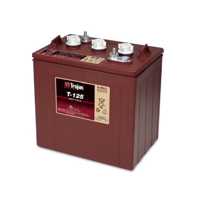 TROJAN Deep Cycle Traksjonsbatteri 6V 240AH (262x181x283mm) +diagonalt