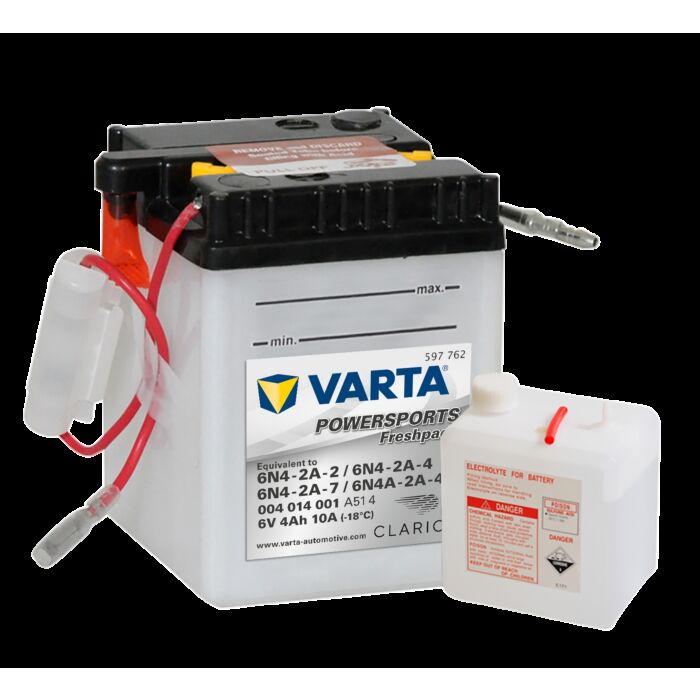VARTA MC Batteri 6V 4AH 10CCA (71x71x96mm) +diagonalt 6N4-2A-7