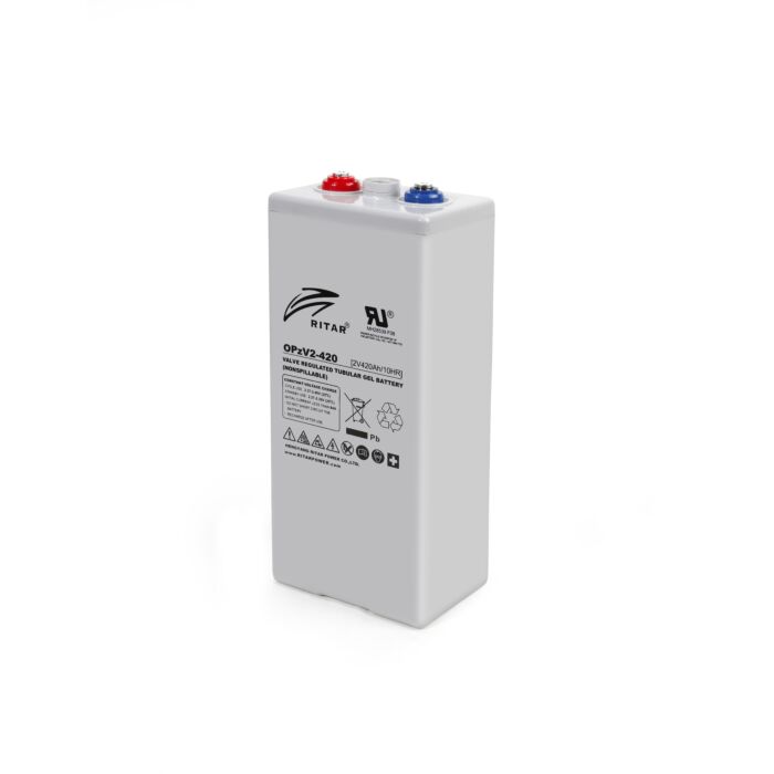RITAR OPzV Serien GEL Batteri 2V 420Ah
