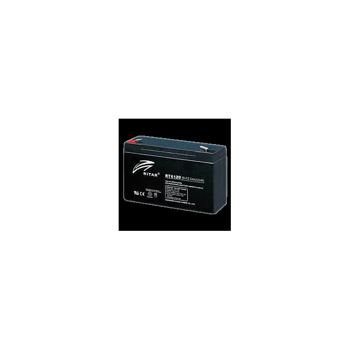 RITAR AGM Batteri 6V 12AH (151x50x95mm) F1 (SLA 12-6 )