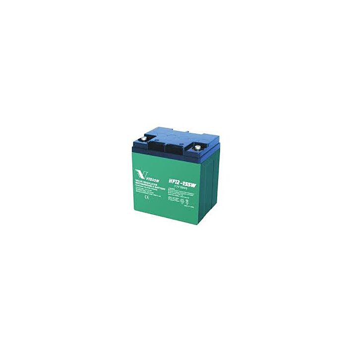 VISION High rate AGM Batteri 12V 28Ah (165x125x175mm) Polstilling 5 - Plusspol til hÃƒÂ¸yre