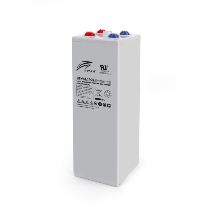 RITAR OPzV Serien GEL Batteri 2V 1000Ah