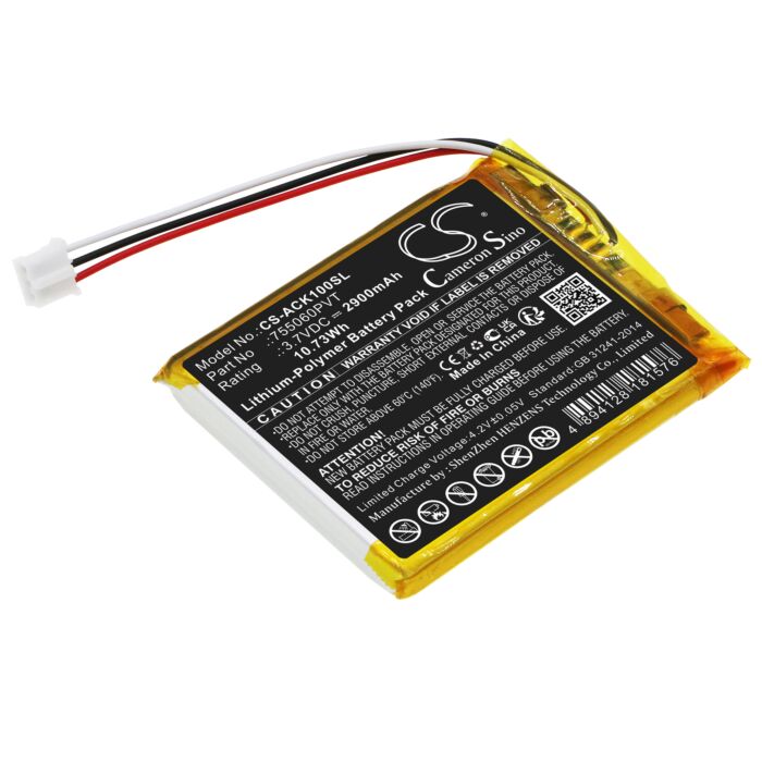 2900mAh for AUTOKEYSPROTOOL CK-100