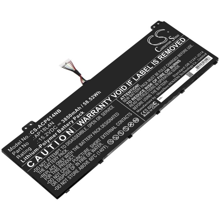 3850mAh for Acer TravelMate P614,TMP614-51-50AA,TMP614-51T-75AZ,TMP614-51G-78QW,TravelMate P614-51T-55UU,TMP614-51T-52WS,TMP614-51-51DT,TMP614-51TG-792V,TMP614-51G-511K,TravelMate P6 TMP614-51