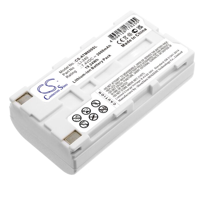 Replacement Battery for Audio-Technica ATCS-60 IR Conference System, ATCS-M60, ATUC-IRDU, Li-240, Lithium-ion 2600mAh