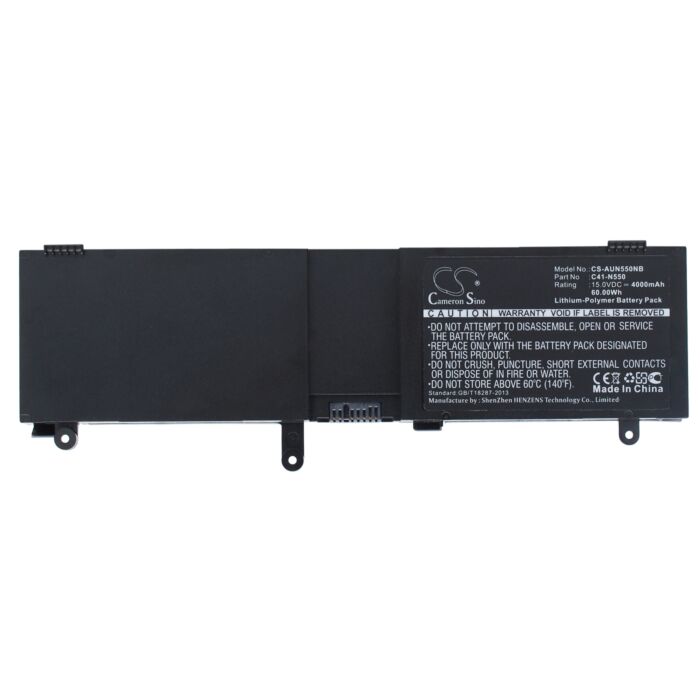 4000mAh for Asus N550,N550J,N550X47JV,N550X47JV-S,N550X47JV-SL,N550X47JS,Q550LF,G550JK-CN252H,G550JK-CN474,N550JK-CM604H