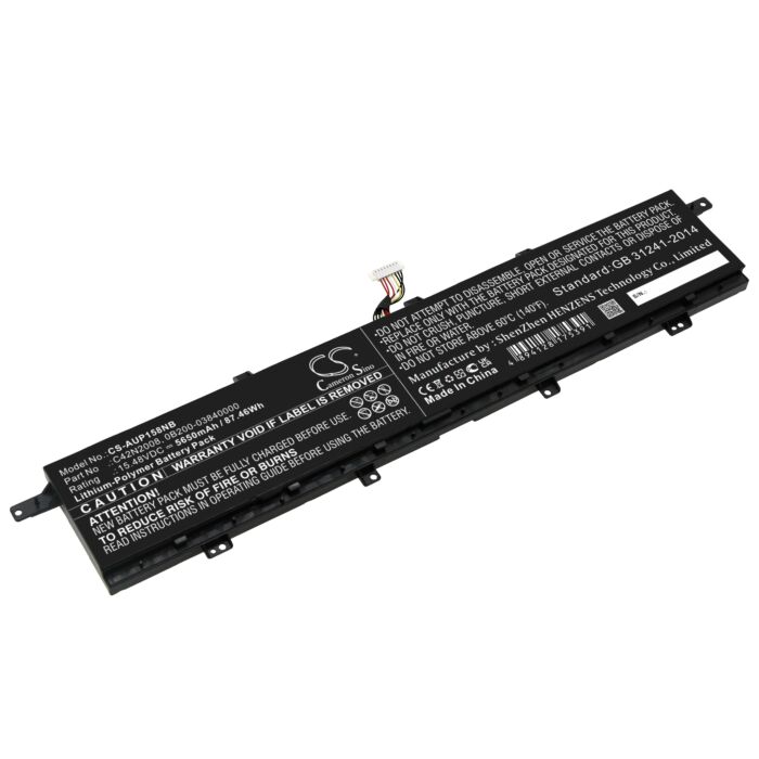 5650mAh for Asus ZenBook Pro Duo 15 OLED UX582LR-BP1979R,Zenbook Pro Duo 15 OLED UX582LR-H2002TS,ZenBook Pro Duo 15 OLED UX582LR-H2002R,ZenBook Pro Duo UX582 LR-1BH2,ZenBook Pro Duo 15 OLED UX582LR-H2014T,ZenBook Pro Duo UX582LR,ZenBook Pro Duo 15 OLED UX