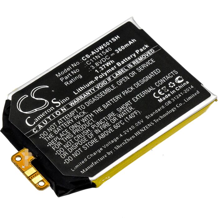 360mAh for Asus ZenWatch 2 WI501QF,WI501Q,WI501QF