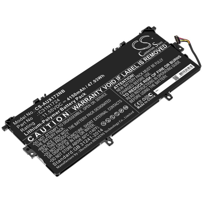 4150mAh for Asus ZenBook 13 UX331UN-EG011T,U3100FAL,ZenBook 13 UX331FAL-EG075T,Zenbook 13 UX331FA-EG007T,ZenBook 13 UX331FAL-EG027R,Zenbook UX331FAL-BH71,ZenBook 13 UX331UAL-EG022R,Zenbook 13 UX331FAL-EG501T,ZenBook 13 UX331U-NEG103T,Zenbook UX331FAL-EG02