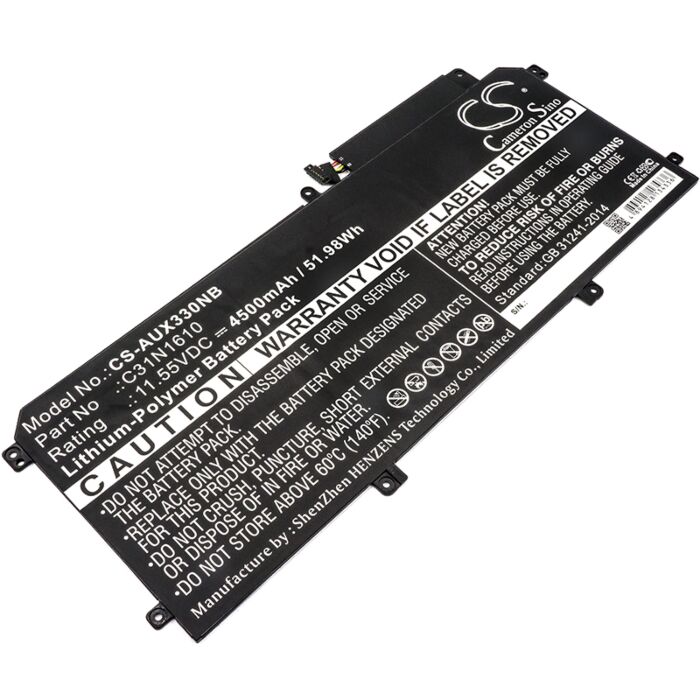 4500mAh for Asus Zenbook UX330,Zenbook UX330C,Zenbook UX330U,Zenbook UX330CA,UX330,UX330C,UX330U,UX330CA,ZenBook UX330CA-FC030T,UX330CA-FC062T
