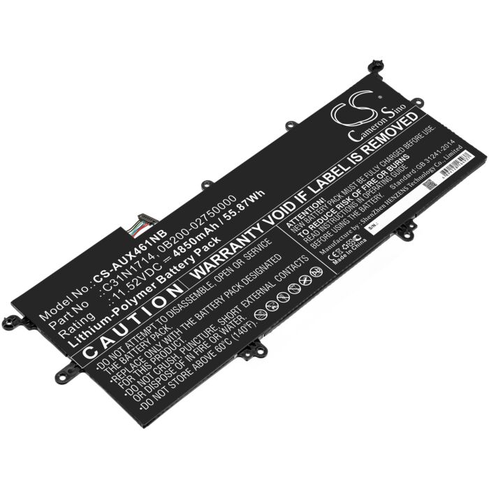 4850mAh for Asus ZenBook Flip 14 UX461UA-M00540,UX461FN-1C,ZenBook Flip UX461UA-E1087R,ZenBook Flip UX461UN-E1022T,ZenBook Flip 14 UX461UA-E1120T,ZENBOOK FLIP 14 UX461UA-E1009T,ZenBook Flip 14 UX461UN-DS74T,ZenBook Flip UX461UA-E1012T,ZenBook Flip UX461UA