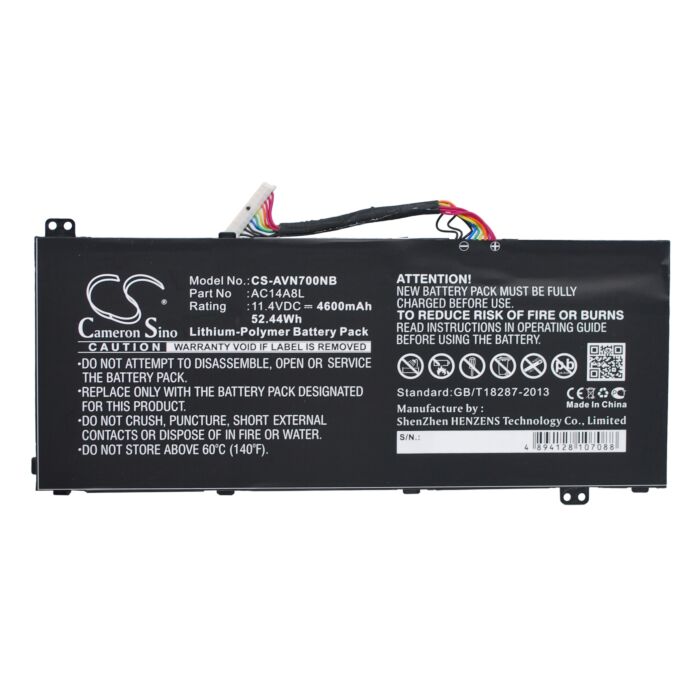 4600mAh for Acer Aspire VN7,Aspire VN7-571,Aspire VN7-571G,Aspire VN7-591,Aspire VN7-591G,Aspire VN7-791,Aspire VN7-791G,Aspire V15 Nitro,VN7-791G-73AW,VN7-591G-74SK