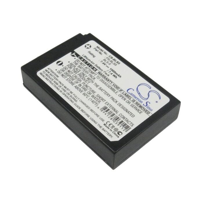 1000mAh for Olympus OM-D E-M10,E-PL5,E-PL6,E-PL7,E-PM2,Stylus 1,E-PL8,PEN E-PL2,PEN E-P3,PEN E-PL3