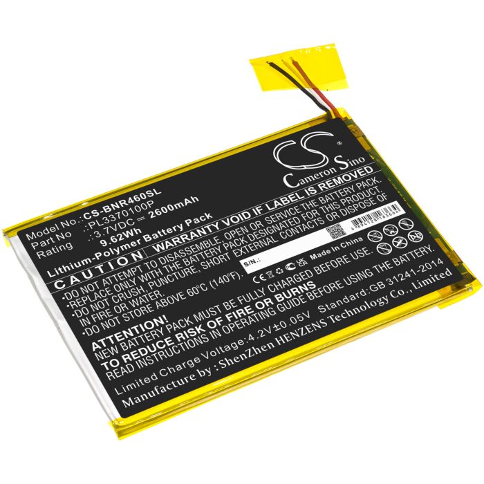 2600mAh for Barnes & Noble Nook 7,BNTV460,BNTV450,Nook 7" 2016