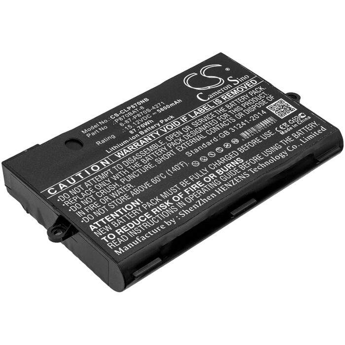 5800mAh for Clevo P870TM-G,P870DM3-G,P775DM3,P870DM2,P870TM1-G,P870KM,P870KM1-G,P870DM2-G,P870KM-GS,P870DM3