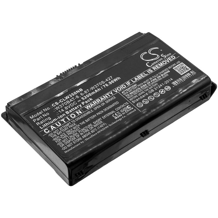 5200mAh for Clevo W350ST,XMG-A723,W355SS,W355ST,K790S-i7,K590S,W355STQ,NEXOC,G508II,XMG A522