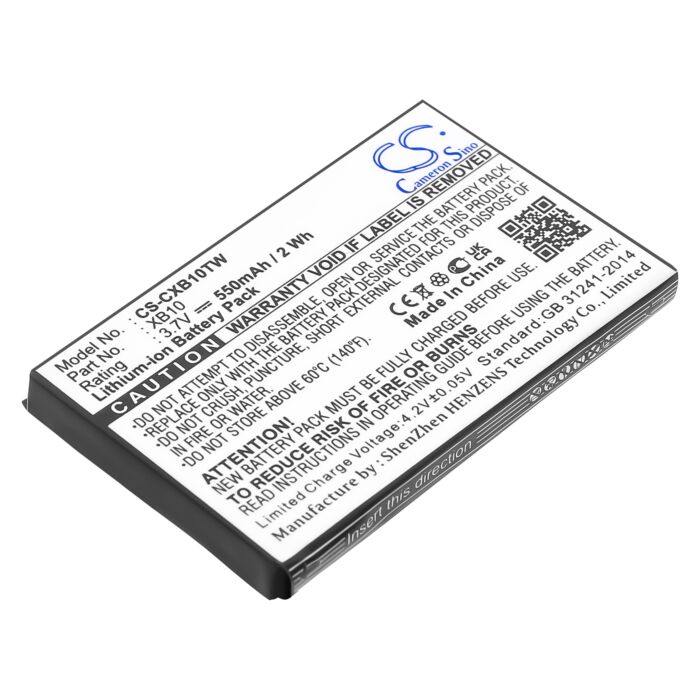 550mAh for Xact Communication Wristlinx x3x,Wristlinx x2x,Wristlinx x33xif-2,Wristlinx x33xif,Wristlinx x3x-2,xb10,Wristlinx x2x-2,x3x Wristlinx,x33xif Wristlinx,x2x Wristlinx