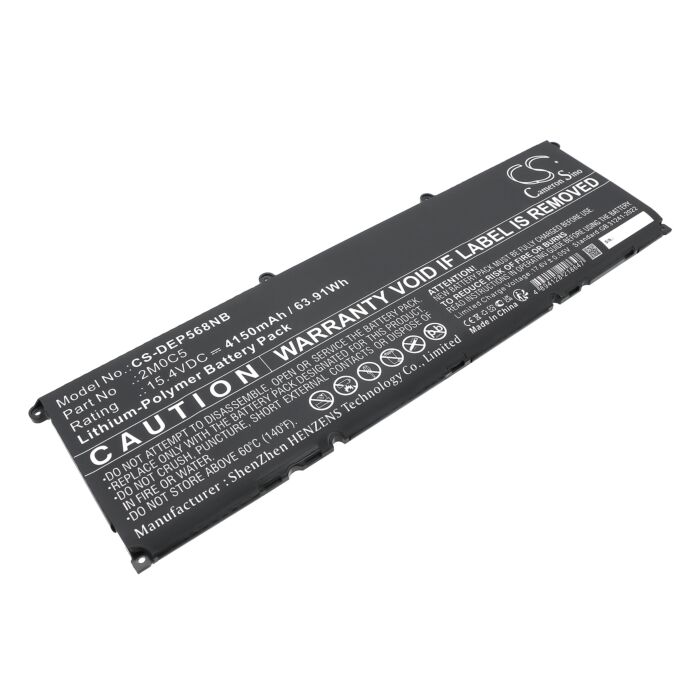 Replacement Battery for DELL 9FTVV, 2M0C5, JXM4G, F5HR2, Precision 5680, Li-Polymer 4150mAh 15.4V