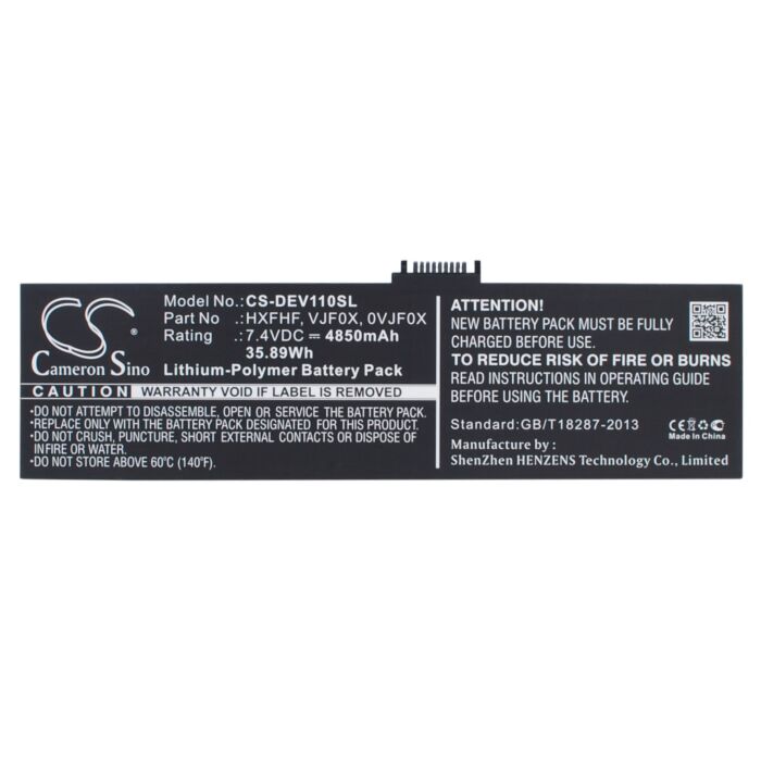 4850mAh for DELL Venue 11 Pro,Pro11i-2501BLK,Venue 11 Pro 7130 Junction,V11P7130