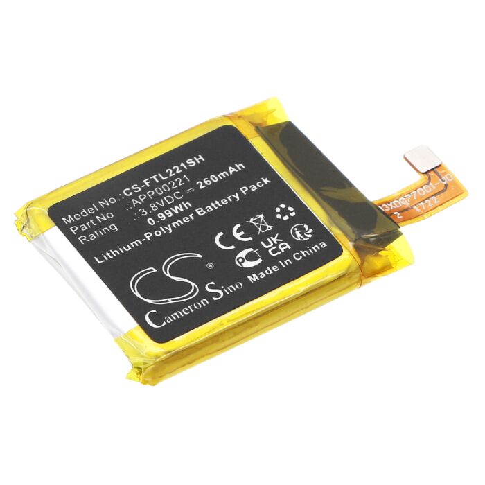 Replacement Battery for for APP00221 SmartWatch, Li-Polymer 300mAh