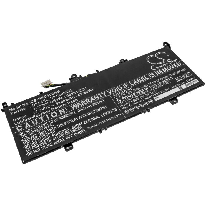 6150mAh for HP Elite C1030,Elite C1030 Chromebook,Elite C1030 Chromebook Enterprise,Chromebook X360 13c